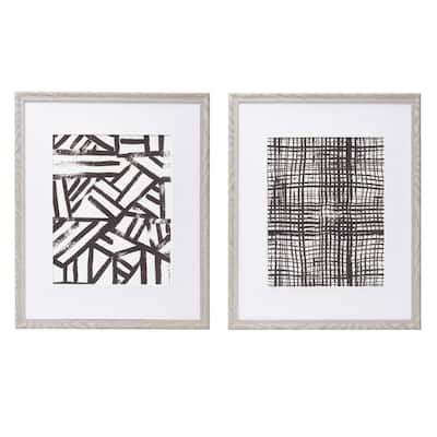 Melannco Set of 2 Matted Gray Frames 16X20