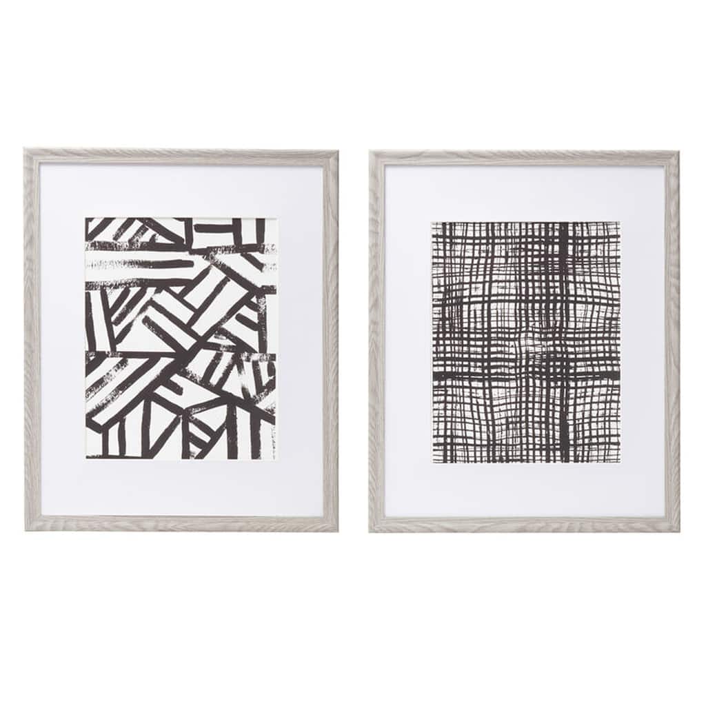 Melannco Set of 2 Matted Gray Frames 16X20