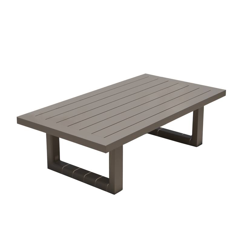 Abbyson Celeste Outdoor Beige Coffee Table