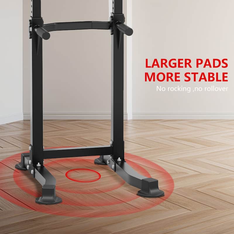 Ainfox Power Tower Pull Up Bar Station Workout Dip Station Height Adjustable Strength Training Equipment