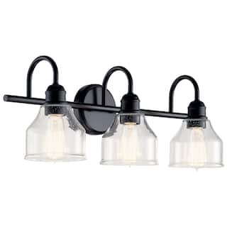 Kichler Lighting Avery 24 in. 3-Light Black Vanity Light