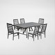 preview thumbnail 6 of 28, Navarro Outdoor Dining Set Mocha 7-PC