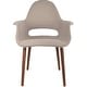preview thumbnail 21 of 27, Retro Upholstered Dining Armchair w/ Walnut Legs