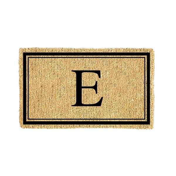 28"x16" Monogram Coir Mat - "E"