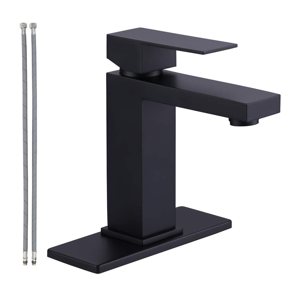 WOWOW 1.2 GPM Modern Single Handle Bathroom Sink Faucet