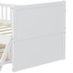 preview thumbnail 18 of 36, Twin Size Platform Bed Frame with 4 Storage Drawers & Guardrail Headboard for Bedroom, Wooden Kids Storage Bed with Ladder