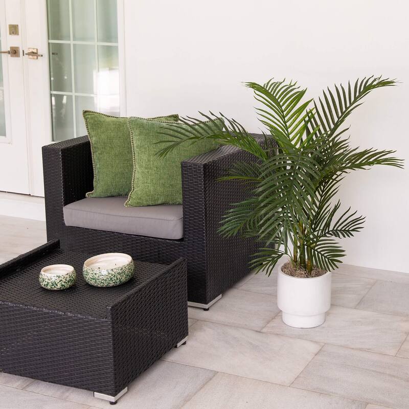 Potted Areca Palm Artificial Tree - 4' - Green