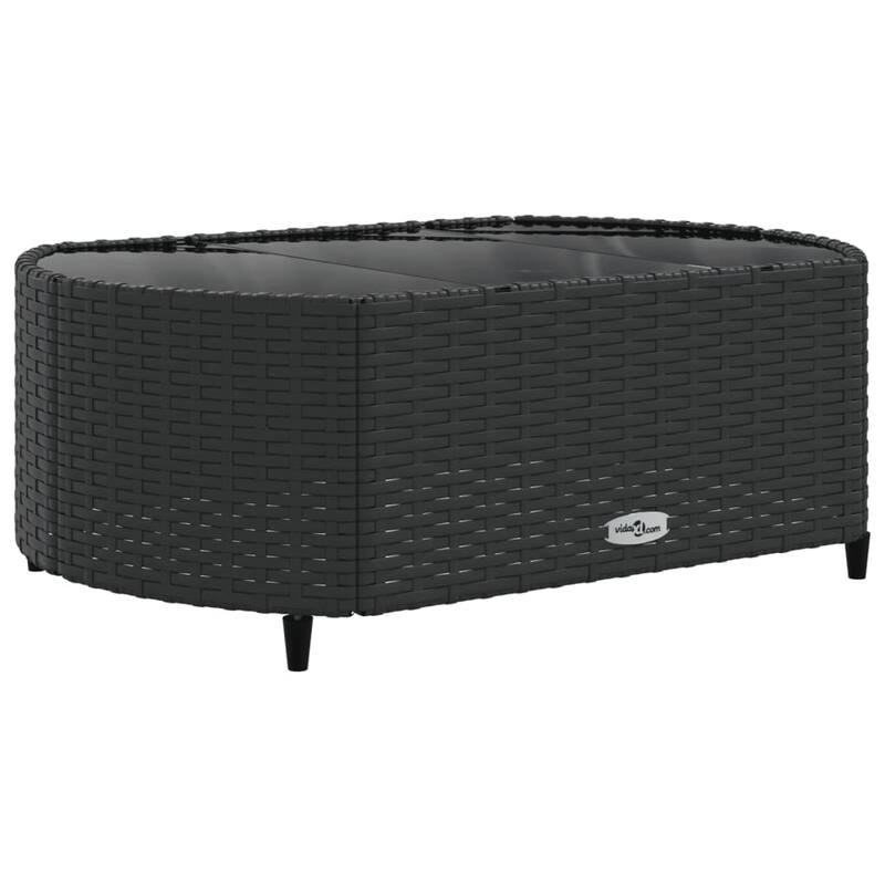 vidaXL Patio Sofa Set with Cushions Lounge Setting Outdoor Furniture Poly Rattan - 8.2 x 12.1 x 4.6