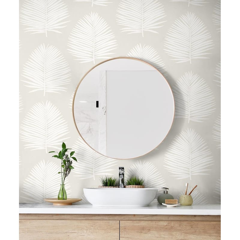 NextWall Island Palm Peel and Stick Wallpaper - 20.9 in. W x 18 ft. L
