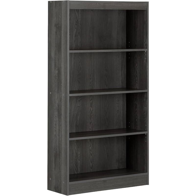 Modern Eco Friendly 4 Shelf Bookcase with Adjustable Shelves for Living Room Bedroom Office - 11.5"D x 28"W x 56"H