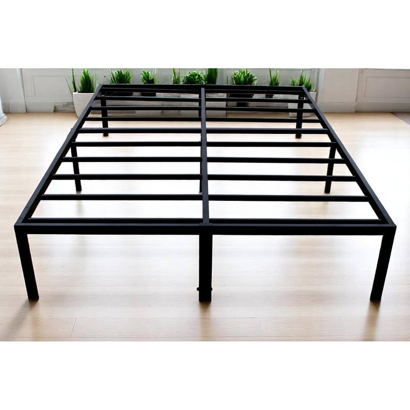 Twin/FULL/QUEEN 14-Inch Platform Bed Frame,Heavy-Duty Steel Mattress Foundation with Under-Bed Storage,No Box Spring Needed - King