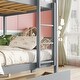 preview thumbnail 10 of 18, Full over Full Rubber Wood Bunk Bed with 2 Drawers,Convertible into 2 Full Beds,Ladder and Safety Guardrails