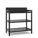 preview thumbnail 21 of 25, Alpine Changing Table with Water-Resistant Change Pad and Safety Strap - 2 Open Shelves, JPMA Certified, 1-Year Warranty Black
