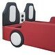 preview thumbnail 9 of 16, Unique design Wooden Twin Size Race Car-Shaped Kids Bed Platform Bed with Wheels, Red