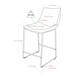 Middlebrook Prusiner 24-inch Faux Leather Counter Stool, Set of 2
