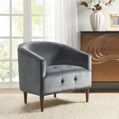 Madison Park Sabina Dark Grey Accent Chair
