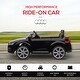 preview thumbnail 6 of 5, Aosom 6V Audi TT RS Kids Ride-On Car Suspension, Lights, MP3 Player, Black