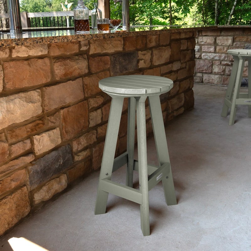 HIGHWOOD Birch Round Bar Height Stool - N/A