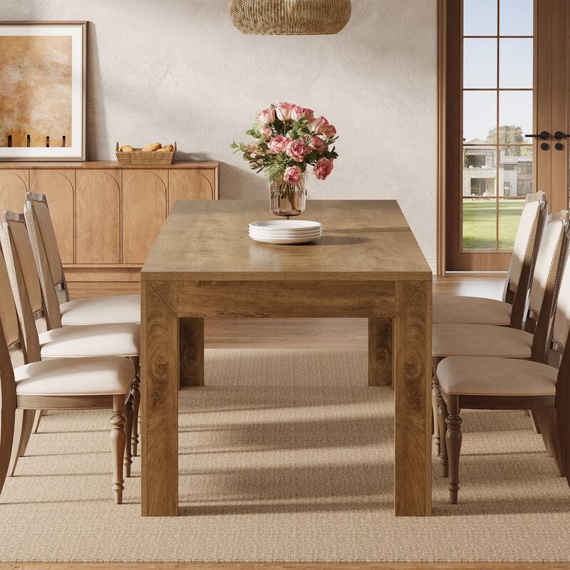 78.7 Inch Long Rectangle Dining Table for Kitchen Dining Room - 27.56" D x 78.74" W x 31.49" H