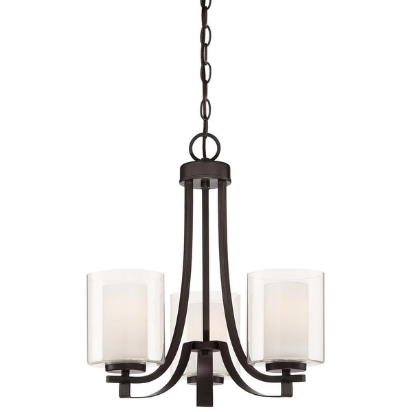 Minka Lavery 4103-172 3 Light 1 Tier Chandelier from the Parsons Studio Collection - smoked iron
