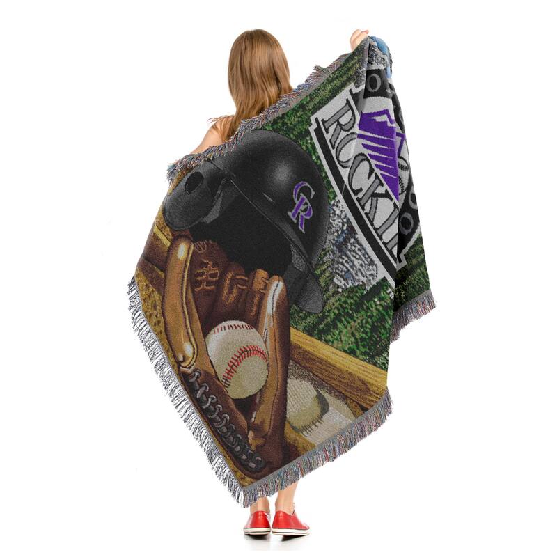 MLB Woven Tapestry Throw Blanket
