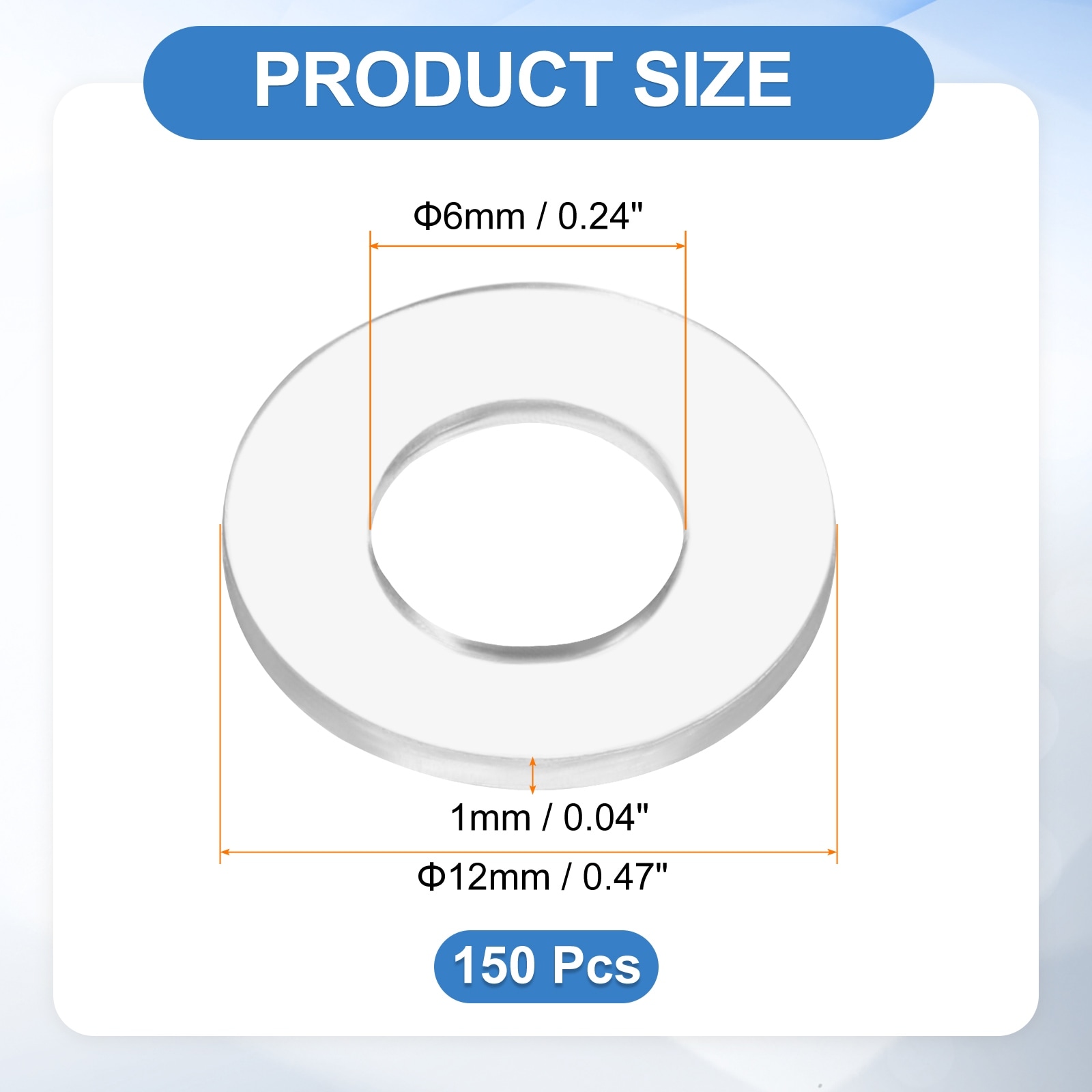 Flat Washers Sealing Gasket Ring Spacer Metric Round Washers Replacement for Water Pipe Hose Shower Door Handles