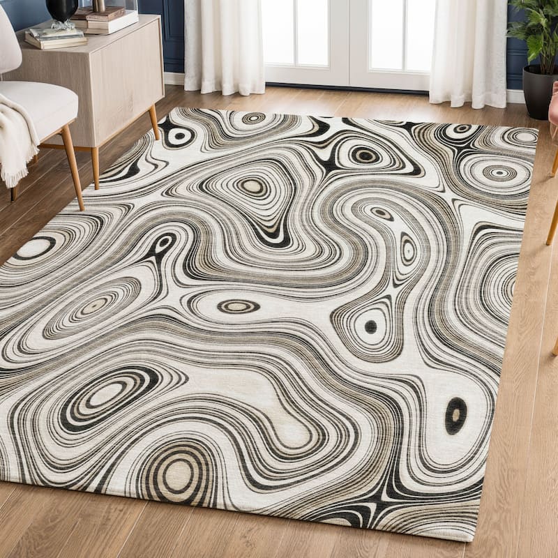 Premium Washable Super Soft Contemporary Alfa Mayfield Rug