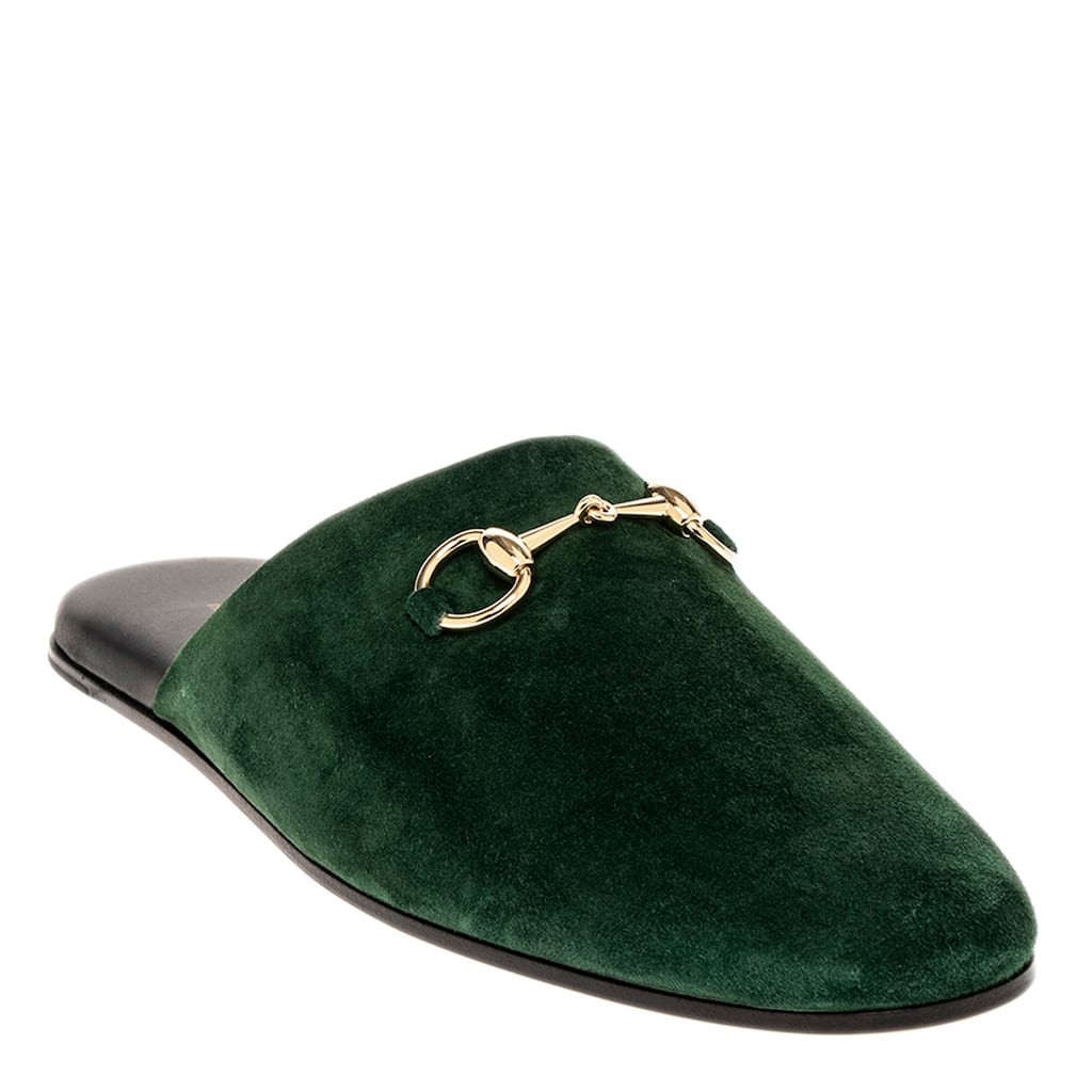 Gucci Suede Mules with Horsebit