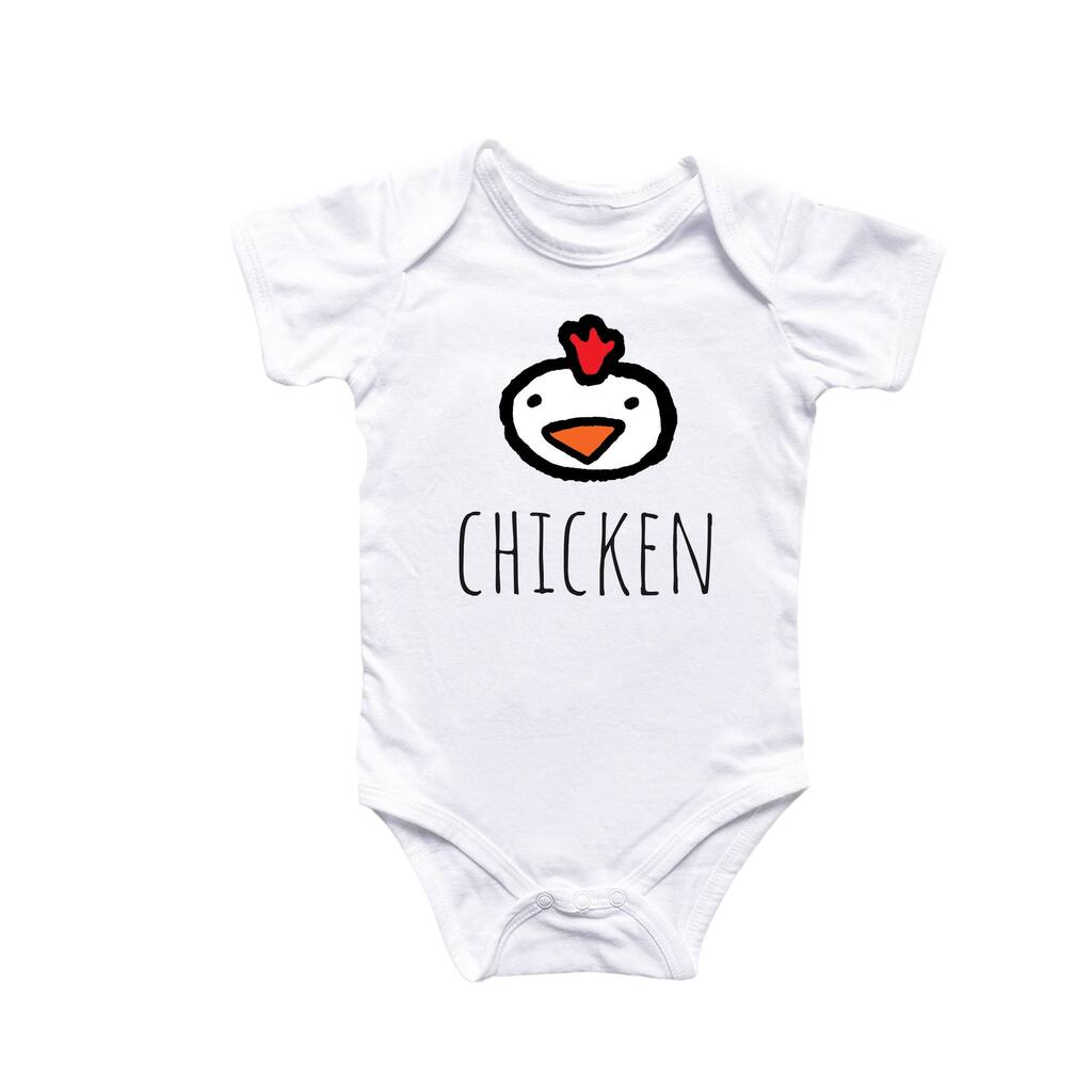 Chicken Farm Doodle - Baby Boy Girl Clothes Infant Bodysuit Funny Cute Newborn