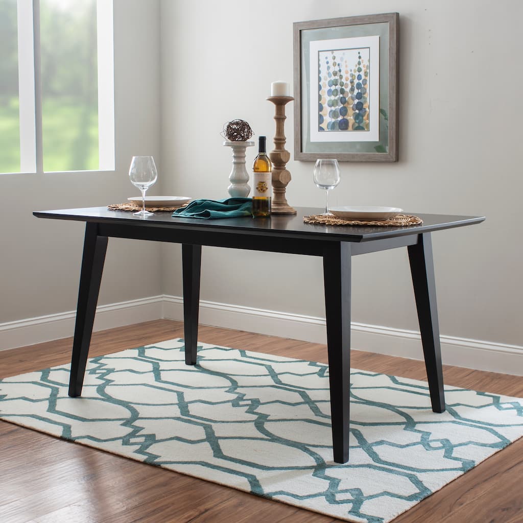 Caelan Black Wooden Dining Table
