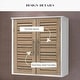 preview thumbnail 5 of 5, Stockholm Wall-Mounted Bathroom Cabinet Double Vented Doors - 20.50"L x 8.70"W x 21.70"H