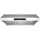 preview thumbnail 1 of 8, Hauslane PS10 30" Under Cabinet Range Hood, 3 Speeds, LED, Baffle Filters, Fits 6" Round, Stainless Steel - 30