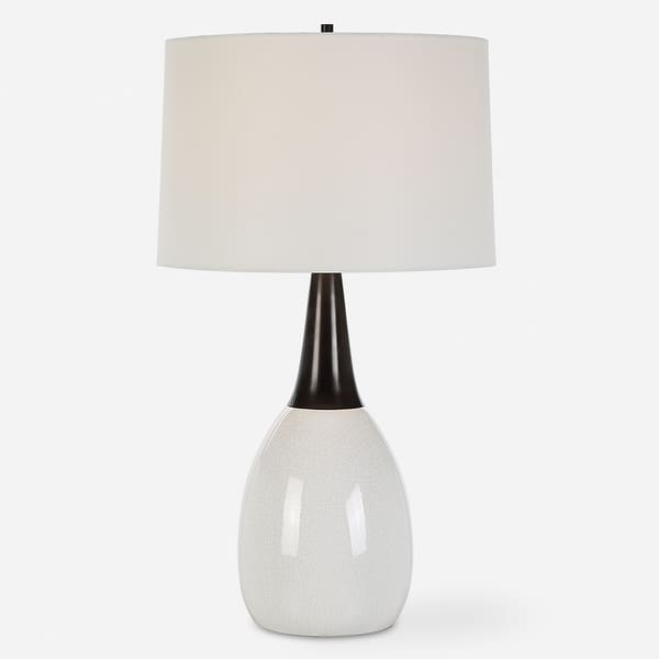 slide 2 of 8, Uttermost Fralin White Table Lamp - 30.5'' H X 17'' W X 17'' D