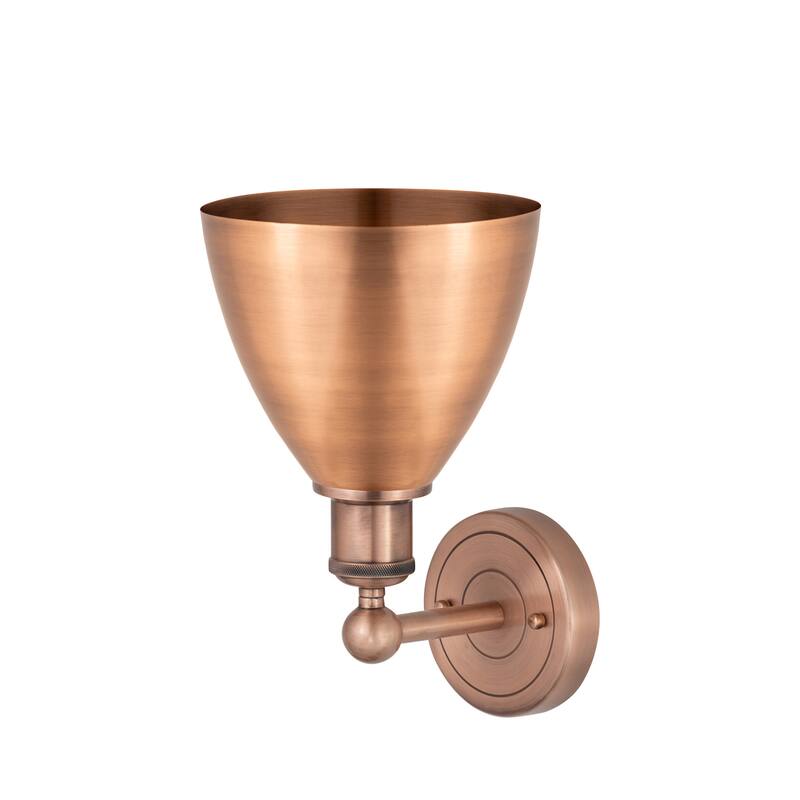 Innovations Lighting 616-1W-12-8 Metal Bristol Sconce Metal Bristol