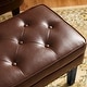 preview thumbnail 26 of 42, Glitzhome 22"W Mid-century PU Leather Tufted Ottoman Foot Stool