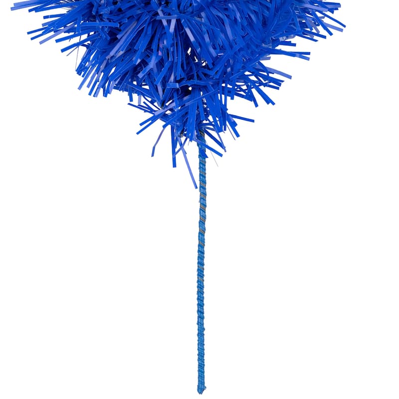 Pre-Lit Artificial Pine Christmas Garland - 9' - Royal Blue - Clear Lights