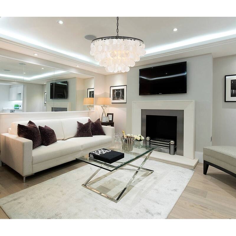 Selene 4-light Brass Ceiling Pendant Chandelier