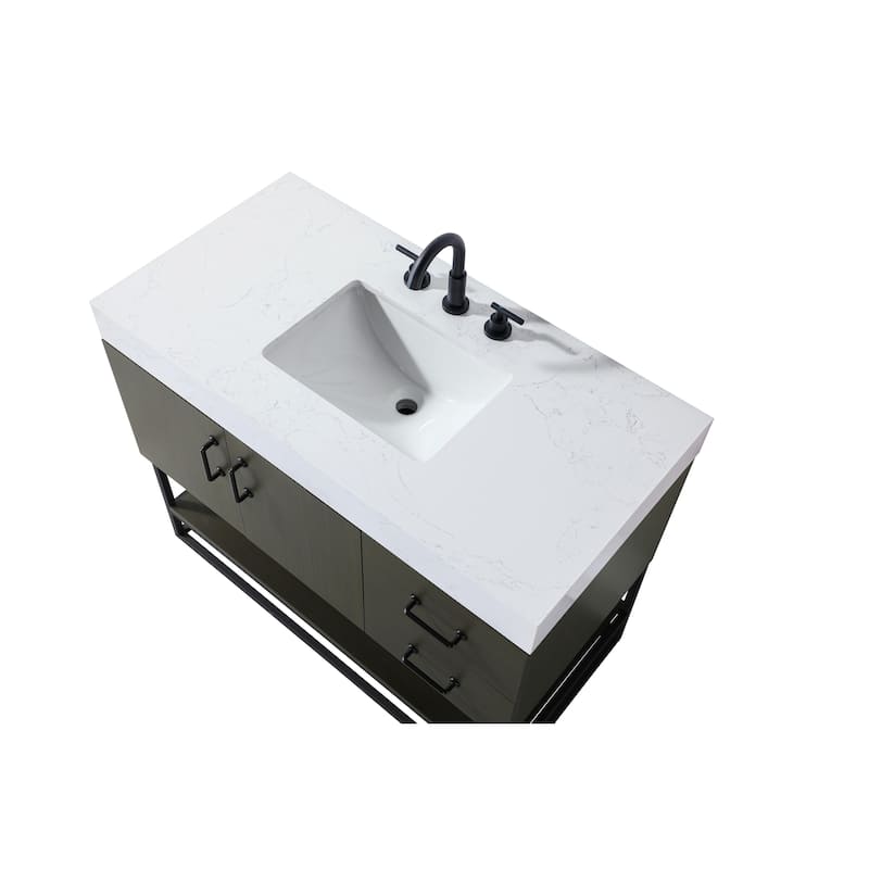 Elegant Lighting VF29242 Caroline 42" Free Standing Single Basin