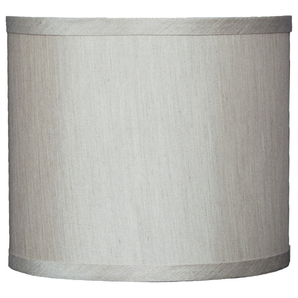 slide 2 of 6, Classic Drum Faux Silk Lamp Shade 8-inch to 16-inch Available 8" - Champagne