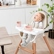 preview thumbnail 5 of 16, Babyjoy Baby High Chair Wooden Feeding Chair with 4-Gear Tray & - See Details