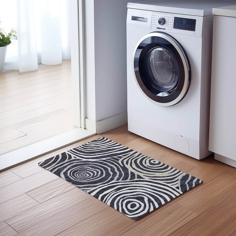 Machine Washable Indoor/ Outdoor Chantille Contemporary Dimensions Rug