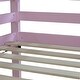 preview thumbnail 8 of 25, Rubber Wood Twin Size Floor Bunk Bed with Ladder, Low Height Design