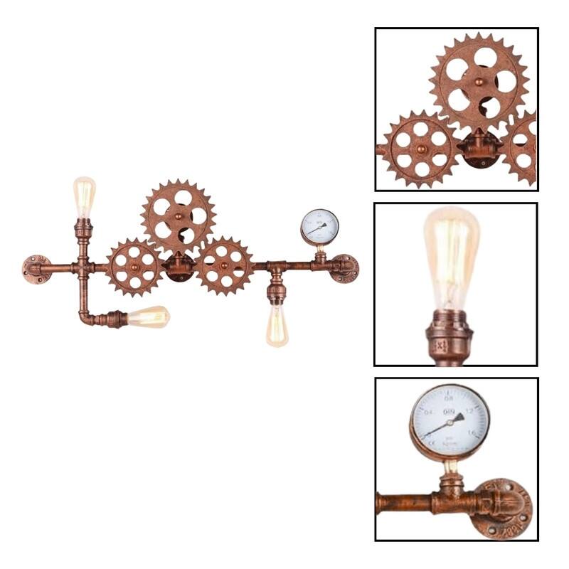 Farmhouse wall lamp bronze light fixture metal wall light