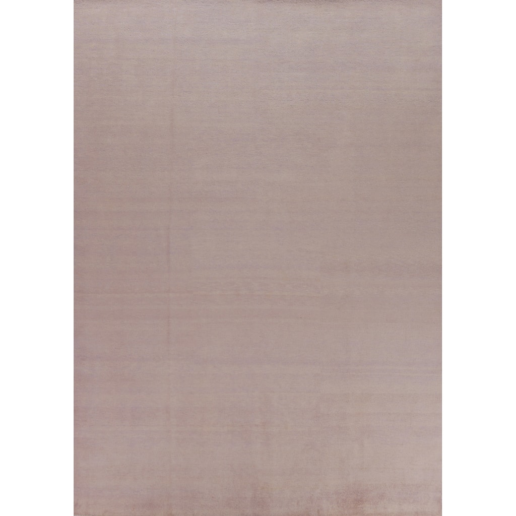Hand Knotted Oriental 100% Wool Carpet Modern Stripe Purples Gabbeh Area Rug - 11' 11'' X 9' 4''