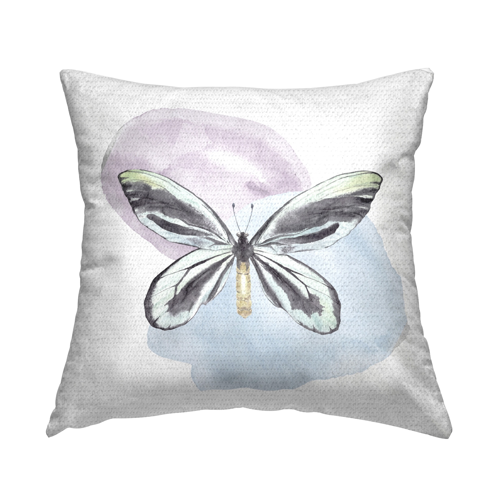Stupell Pastel Dragonfly Shapes Printed Outdoor Throw Pillow Design by Kim Allen