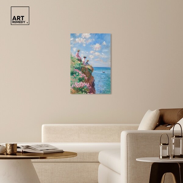 Art Remedy By The Seaside Gallery Wrapped Impressionism 1 Piece