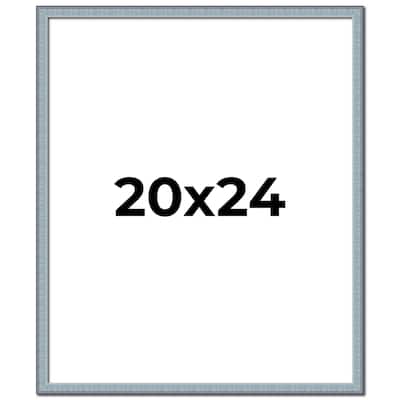 20x24 Frame Rustic Sky Blue Solid Wood Picture Frame | 0.75 Inch