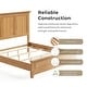 preview thumbnail 5 of 15, Furniture of America Wellington Farmhouse Natural Oak Solid Wood Kids Panel Bed