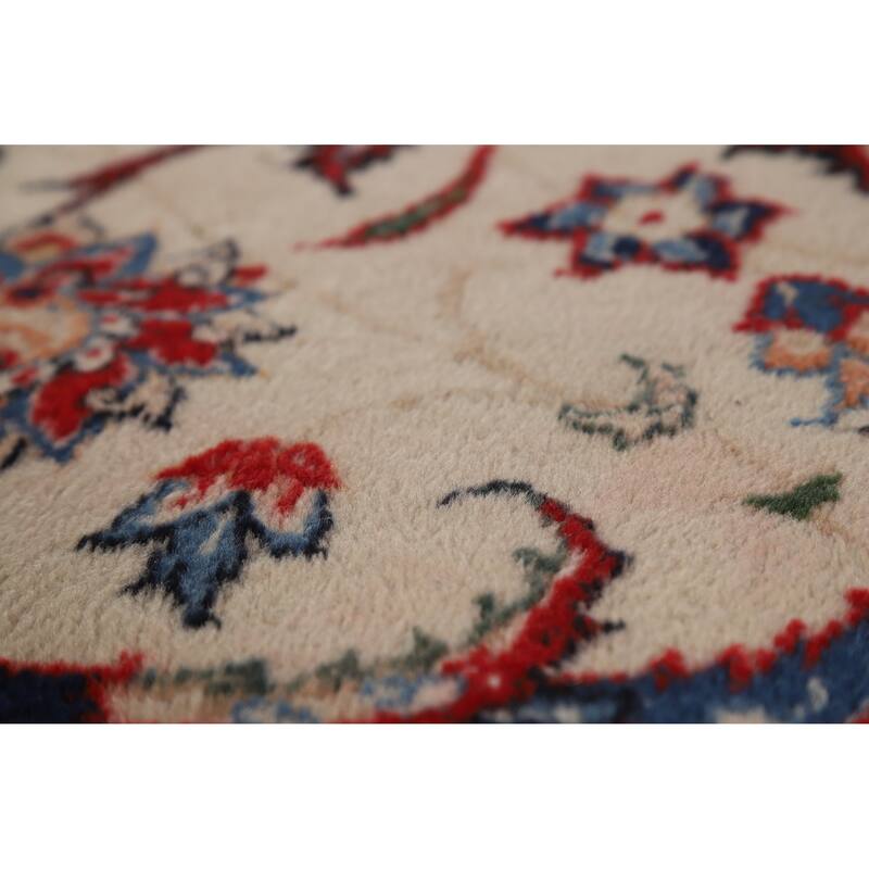Hand Knotted Oriental 100% Wool Carpet Traditional All-Over Beige & Ivories Najafabad Area Rug - 13' 6'' X 9' 9''