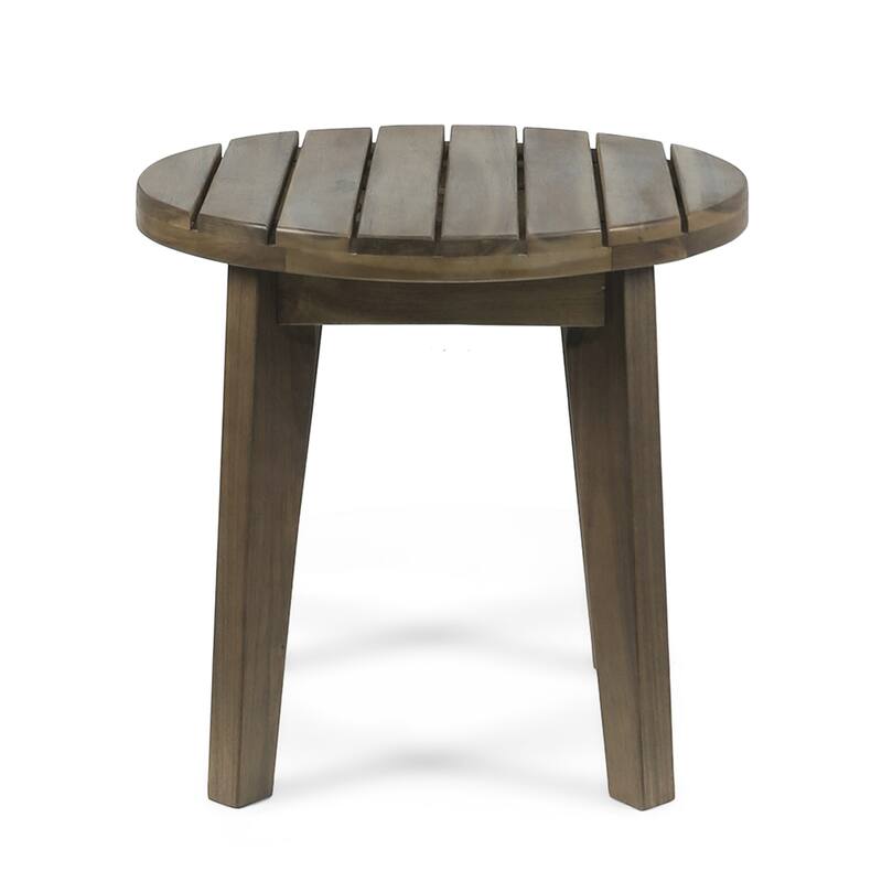 Outdoor 16" Acacia Wood Side table